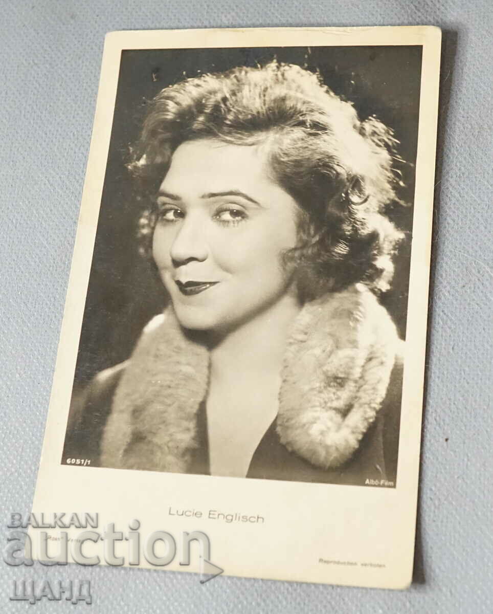 Old Postcard Photo Actress LUCIE ENGLISH