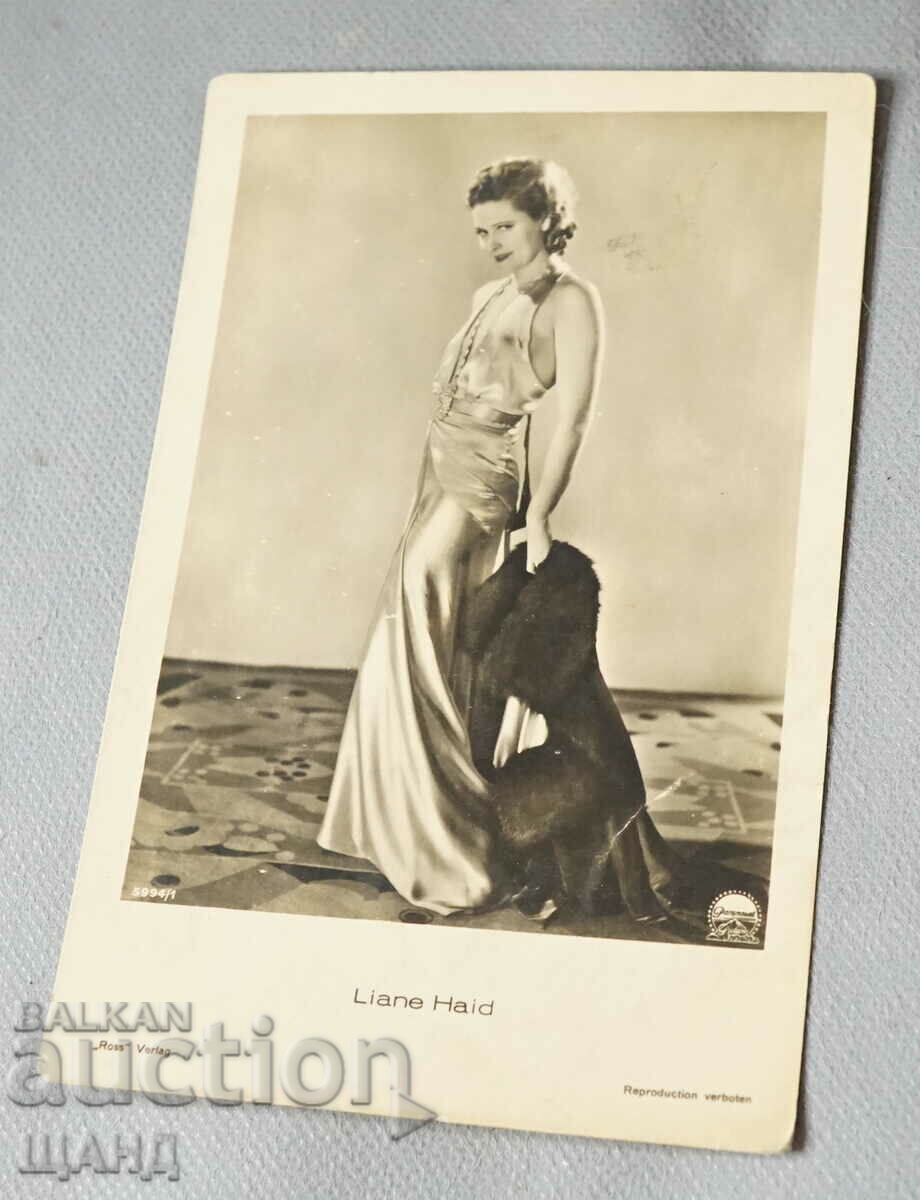 Стара Пощенска картичка Снимка Актриса  LIANE HAID