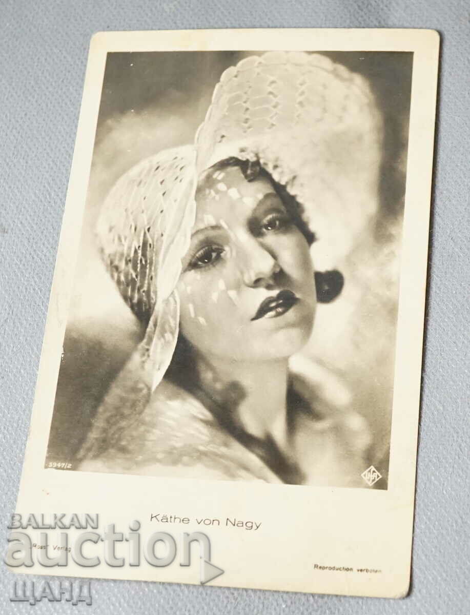 Old Postcard Photo Actress KATHE VON NAGY