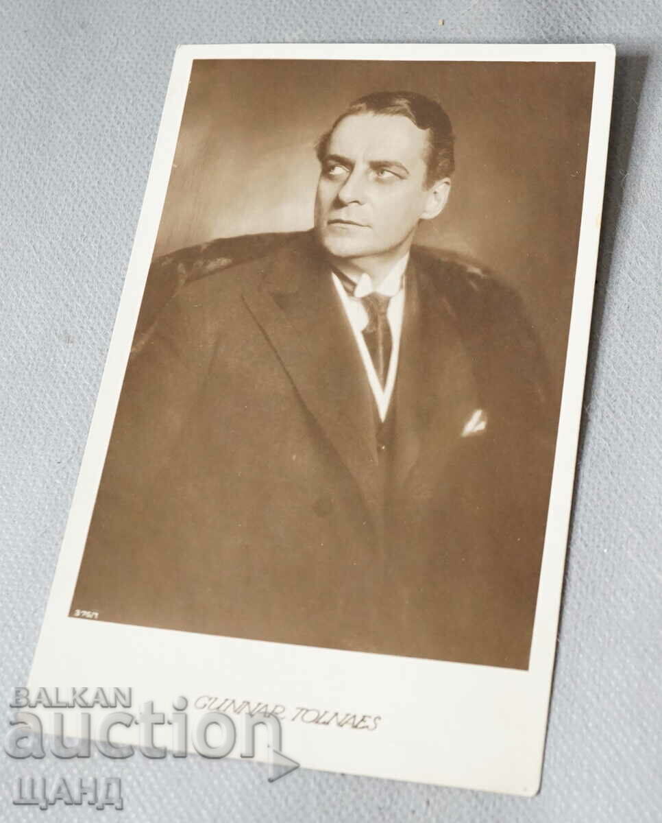 Old Postcard Photo Actor GUNNAR TOLNAES