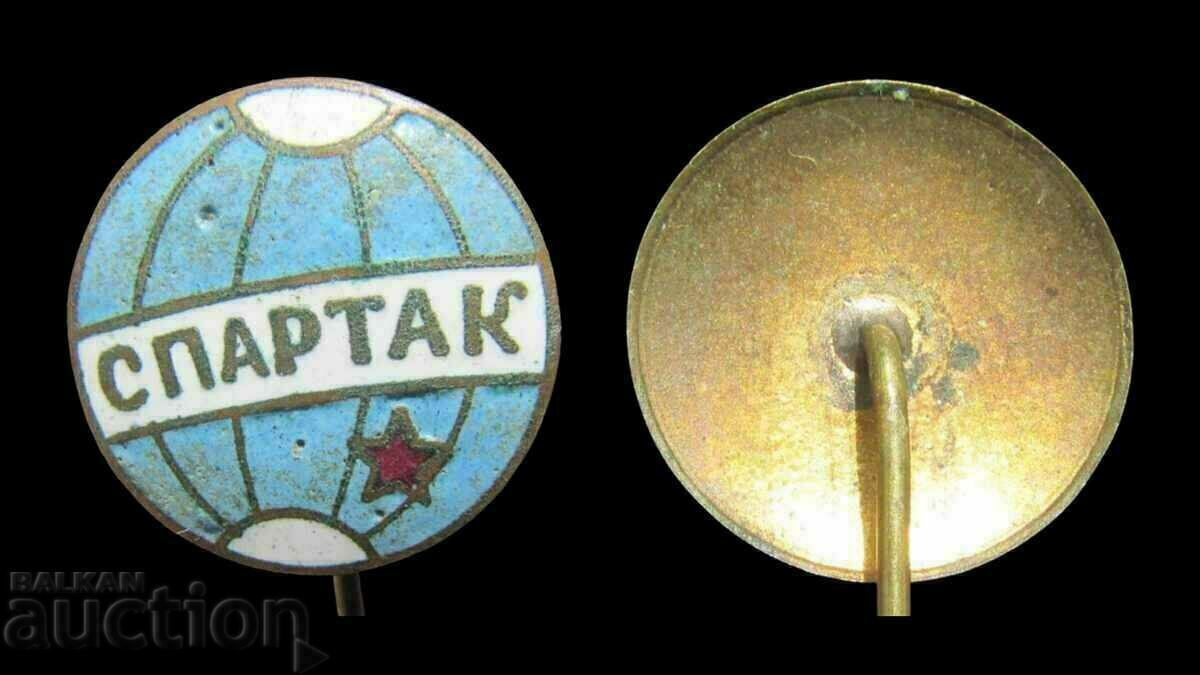 football sign old badge Spartak Stalin / Varna