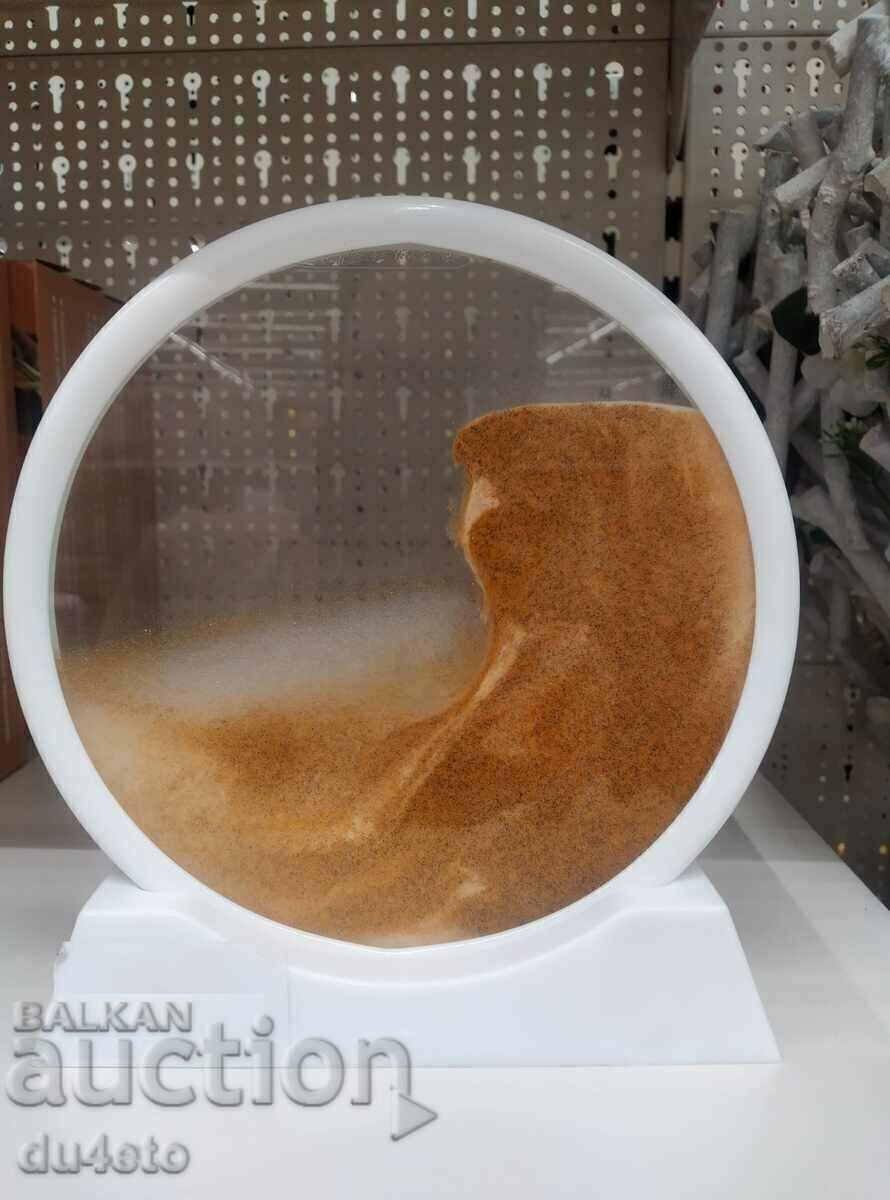 Декоративен 3D пясъчен часовник с червен пясък 17,5 см - 6 Декоративен 3D пясъчен часовник с червен пясък 17,5 см - 6