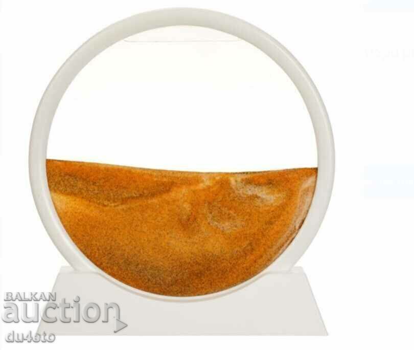 Декоративен 3D пясъчен часовник с червен пясък 17,5 см - 7 Декоративен 3D пясъчен часовник с червен пясък 17,5 см - 7