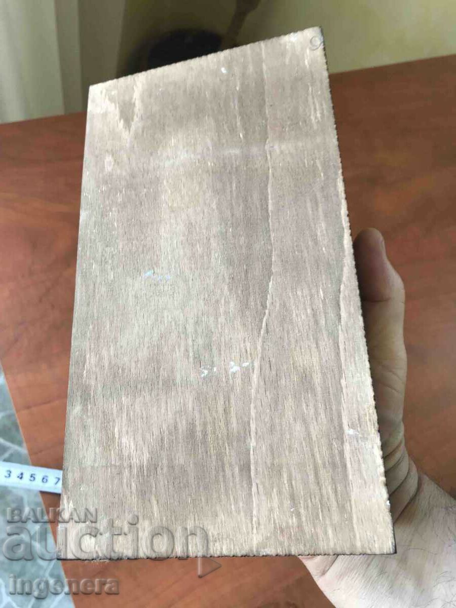 BOX WOOD PYROGRAPH DRAWING ANTIQUE FROM SOCA MOSTRA - 6