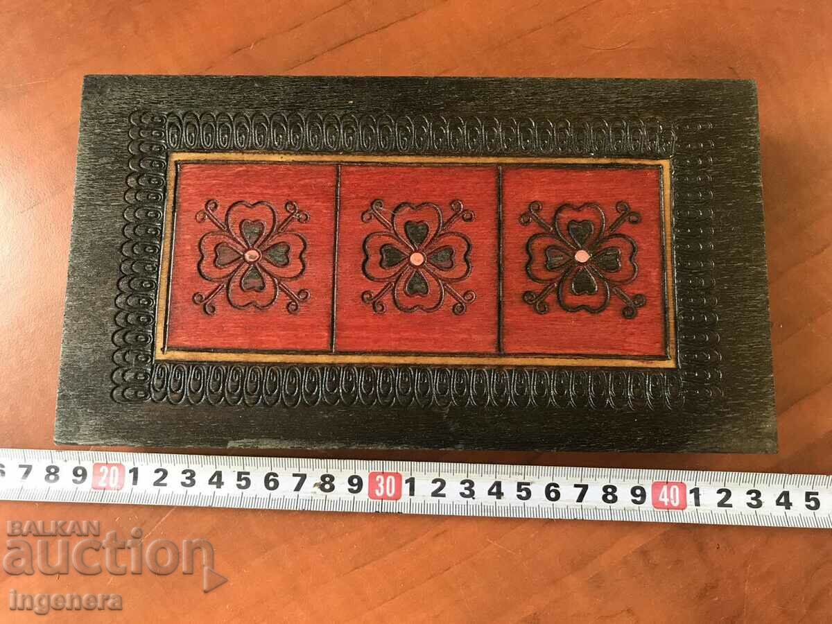 BOX WOOD PYROGRAPH DRAWING ANTIQUE FROM SOCA MOSTRA with price 39.00 BGN | € 19.94 BOX WOOD PYROGRAPH DRAWING ANTIQUE FROM SOCA MOSTRA with price 39.00 BGN | € 19.94