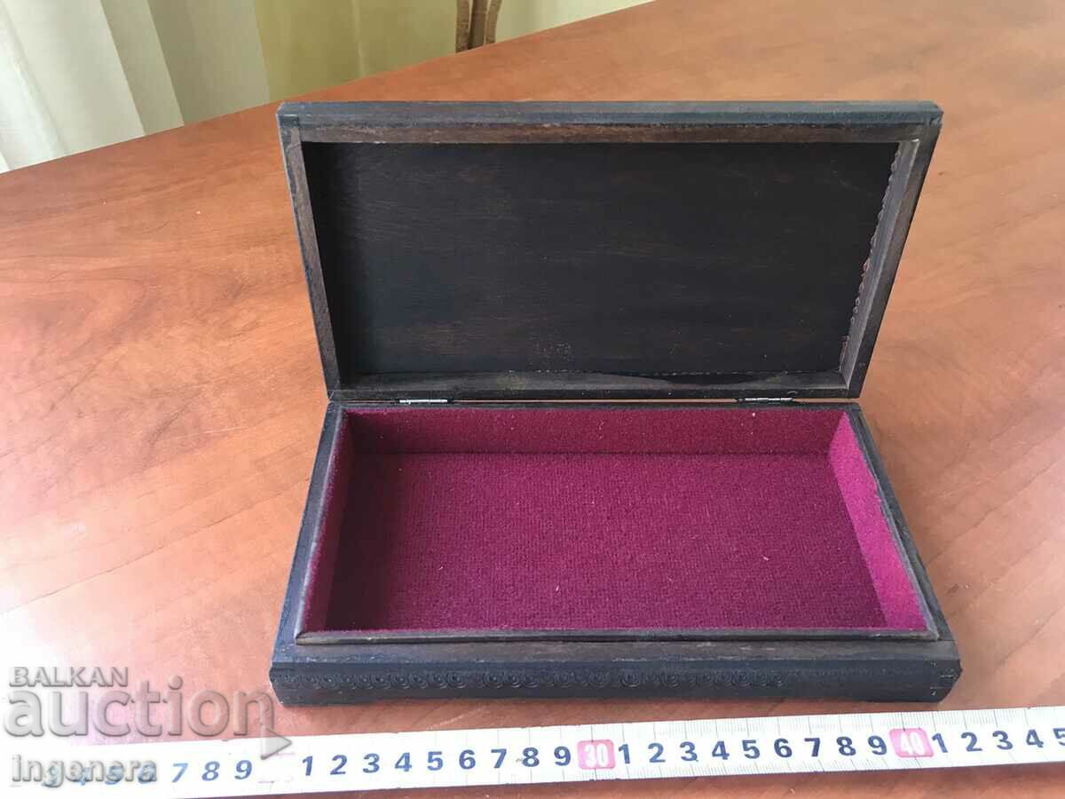 Auction BOX WOOD PYROGRAPH DRAWING ANTIQUE FROM SOCA MOSTRA Auction BOX WOOD PYROGRAPH DRAWING ANTIQUE FROM SOCA MOSTRA