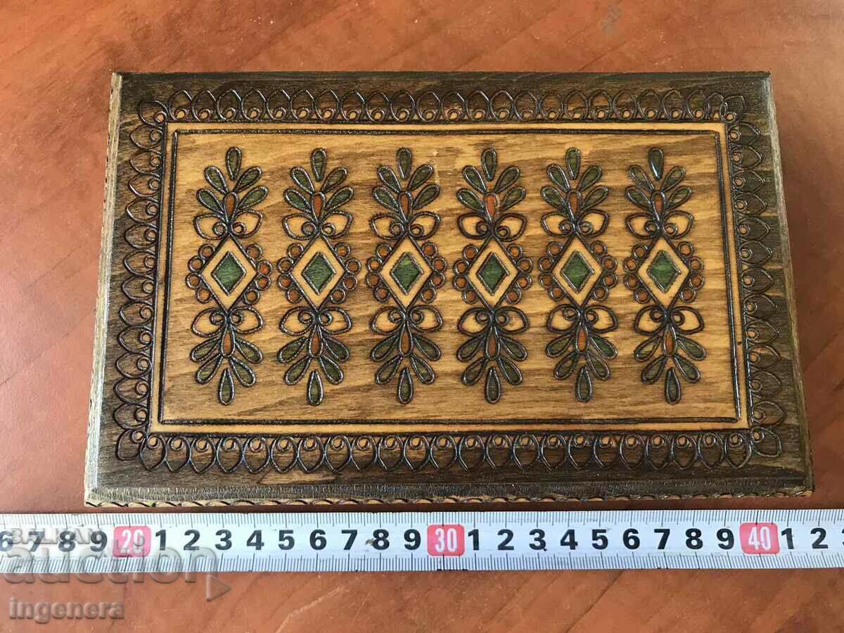 BOX WOOD PYROGRAPH DRAWING ANTIQUE FROM SOCA MOSTRA with price 36.00 BGN | € 18.41 BOX WOOD PYROGRAPH DRAWING ANTIQUE FROM SOCA MOSTRA with price 36.00 BGN | € 18.41