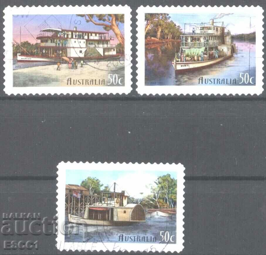 Stamped stamps Ships 2003 from Australia