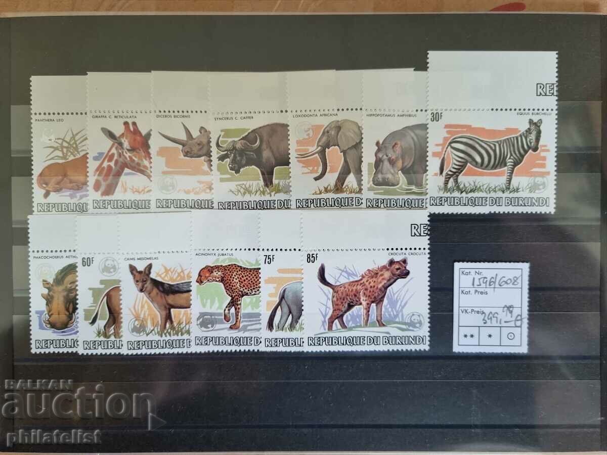 Burundi 1983 - WWF - Wildlife - Complete series of 13 stamps with price 800.00 BGN | € 409.03 Burundi 1983 - WWF - Wildlife - Complete series of 13 stamps with price 800.00 BGN | € 409.03