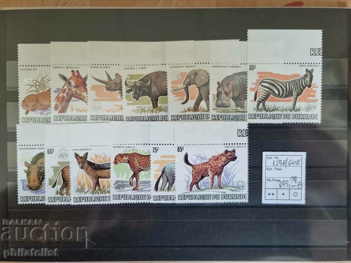 Burundi 1983 - WWF - Wildlife - Complete series of 13 stamps with price 800.00 BGN | € 409.03 Burundi 1983 - WWF - Wildlife - Complete series of 13 stamps with price 800.00 BGN | € 409.03