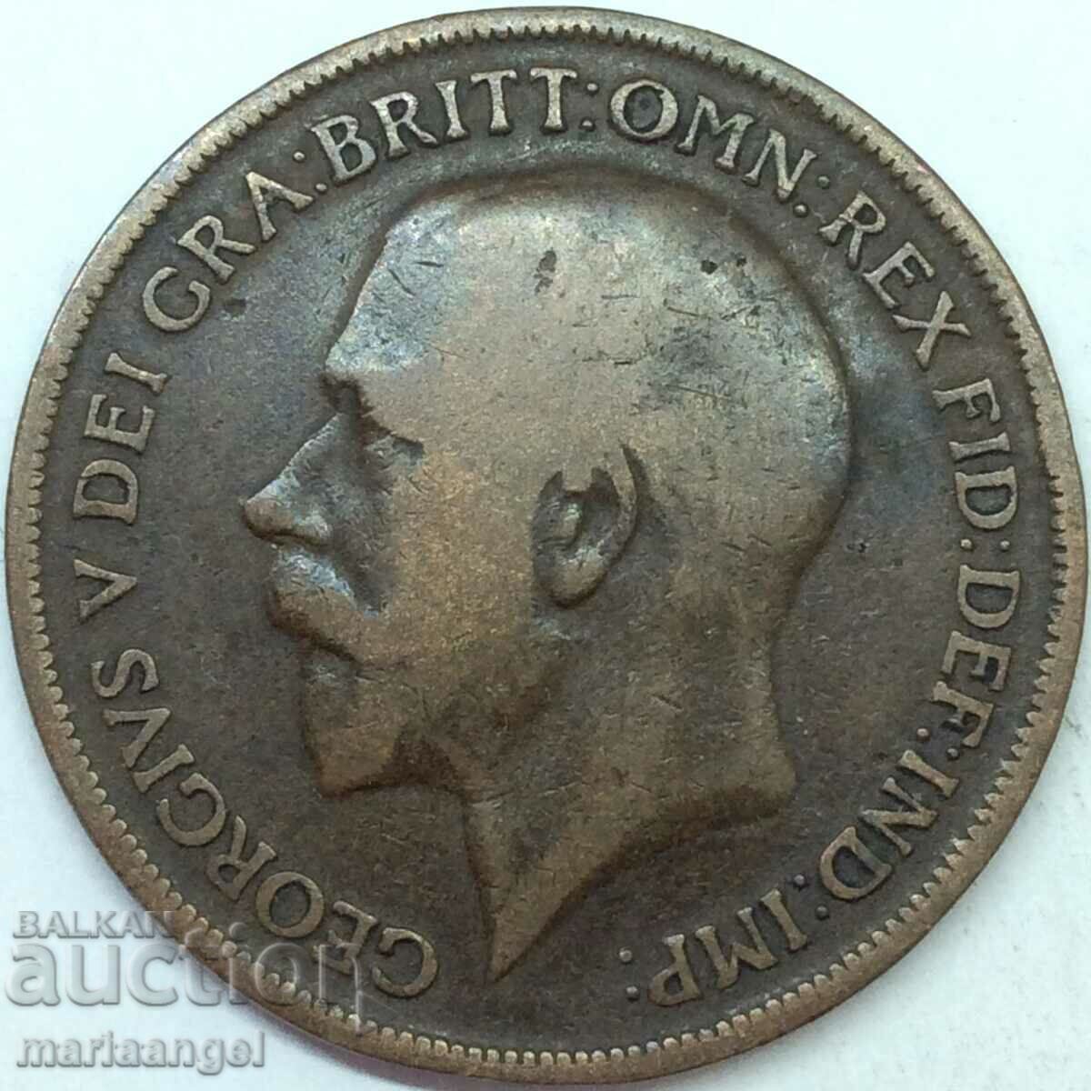Marea Britanie 1 Penny 1917 30mm Bronz