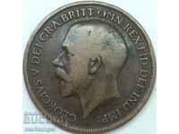 Great Britain 1 Penny 1917 30mm Bronze