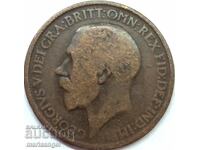 Marea Britanie 1/2 Penny 1916 25mm Bronz
