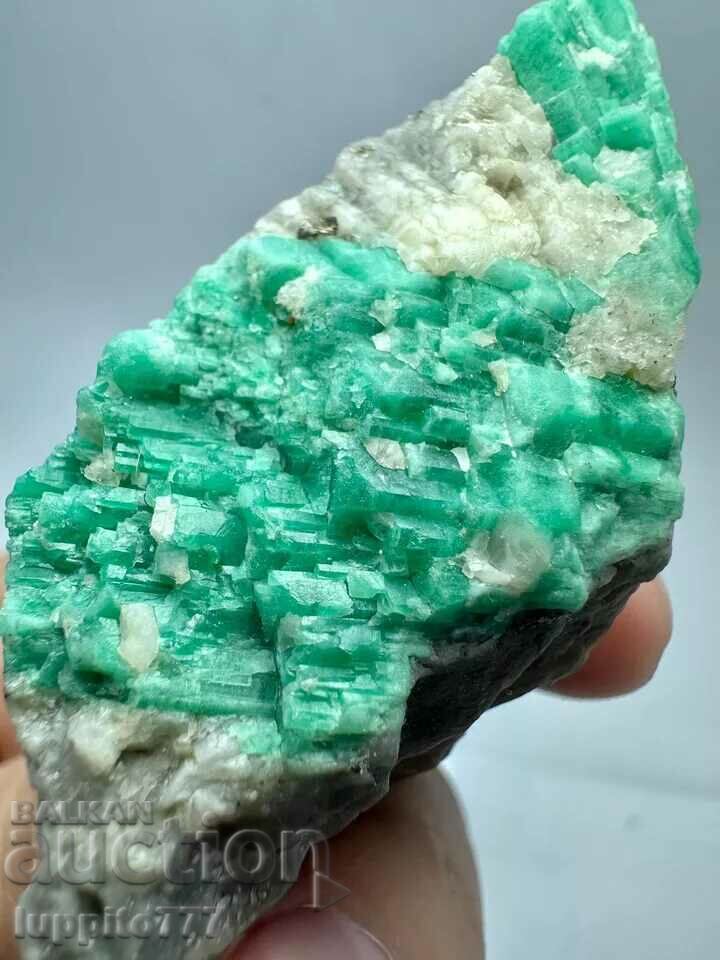 345 carat emerald emerald beryl on matrix unique - 6