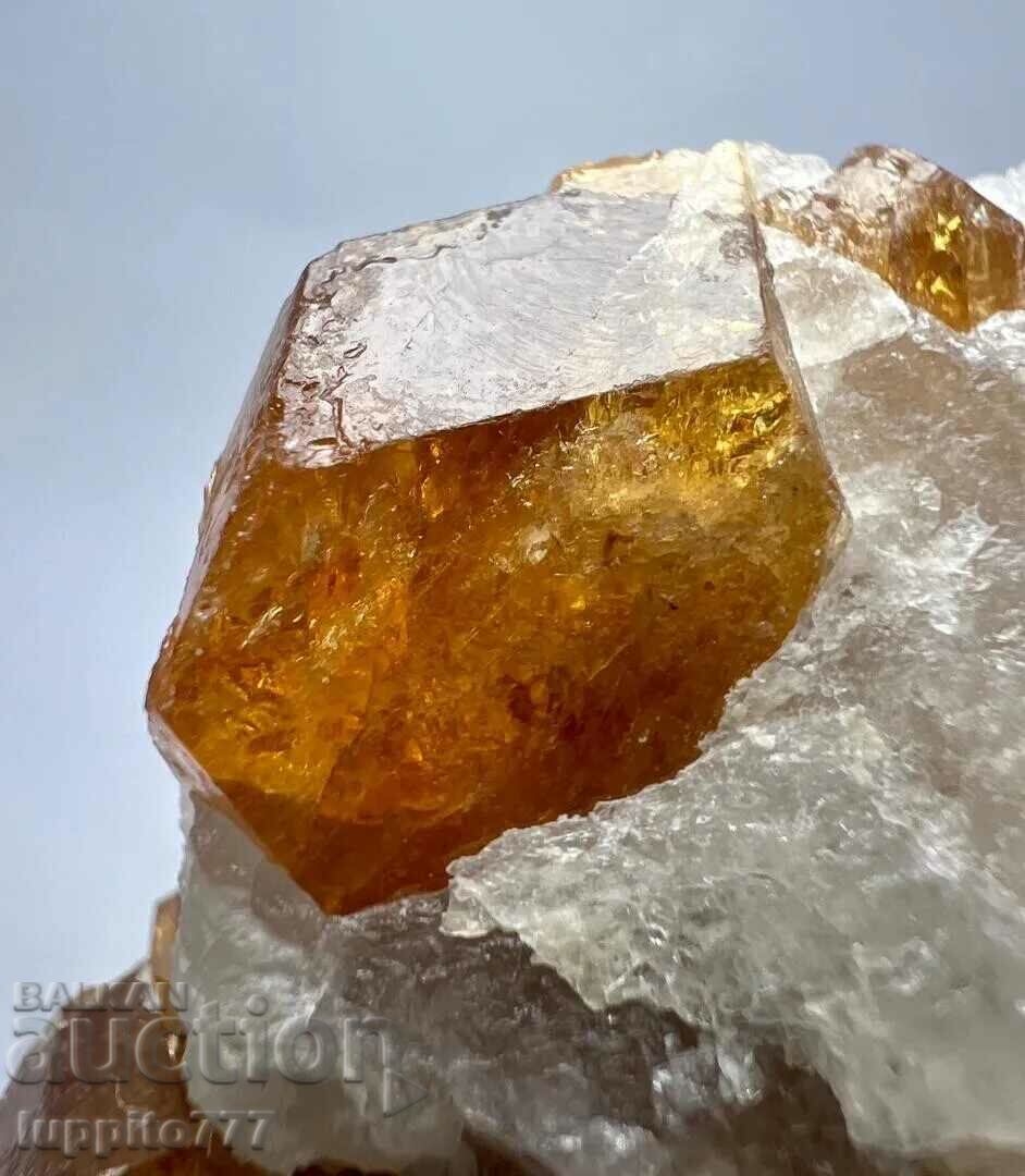 Delivery of 212 carat clinohumite on a unique matrix Delivery of 212 carat clinohumite on a unique matrix