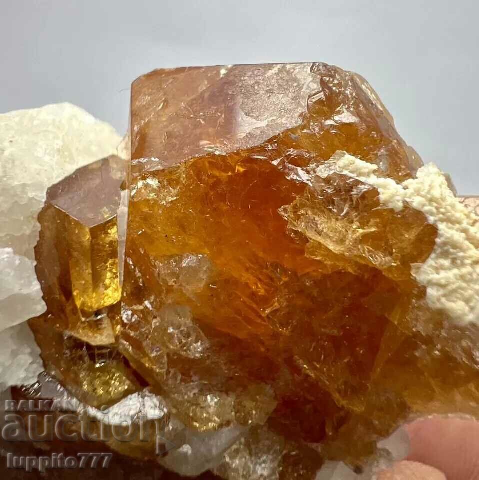 212 carat clinohumite on a unique matrix - 5 212 carat clinohumite on a unique matrix - 5