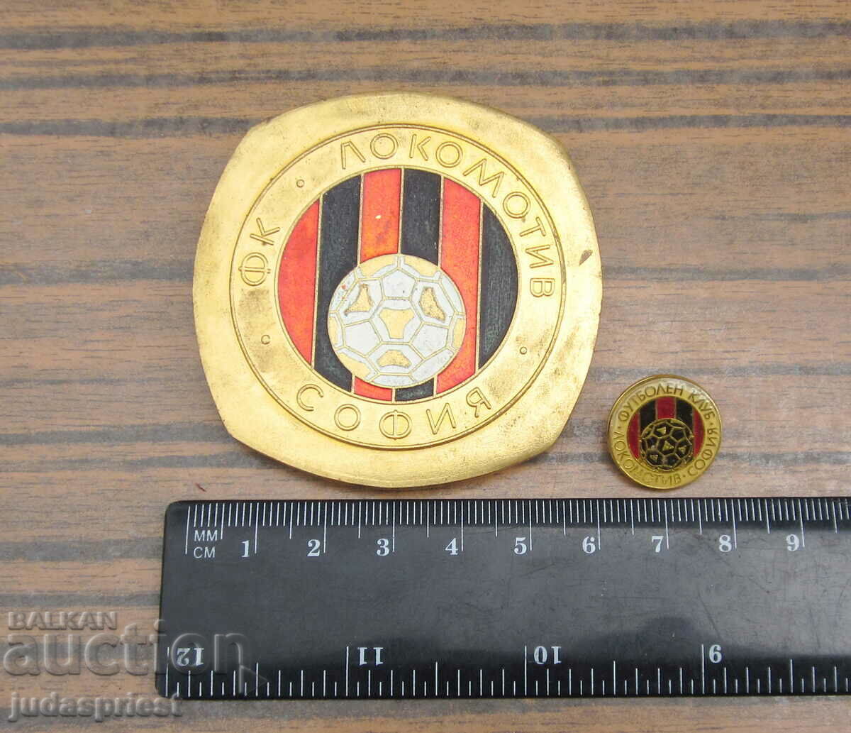FC Lokomotiv Sofia football medal plaque and badge - 5