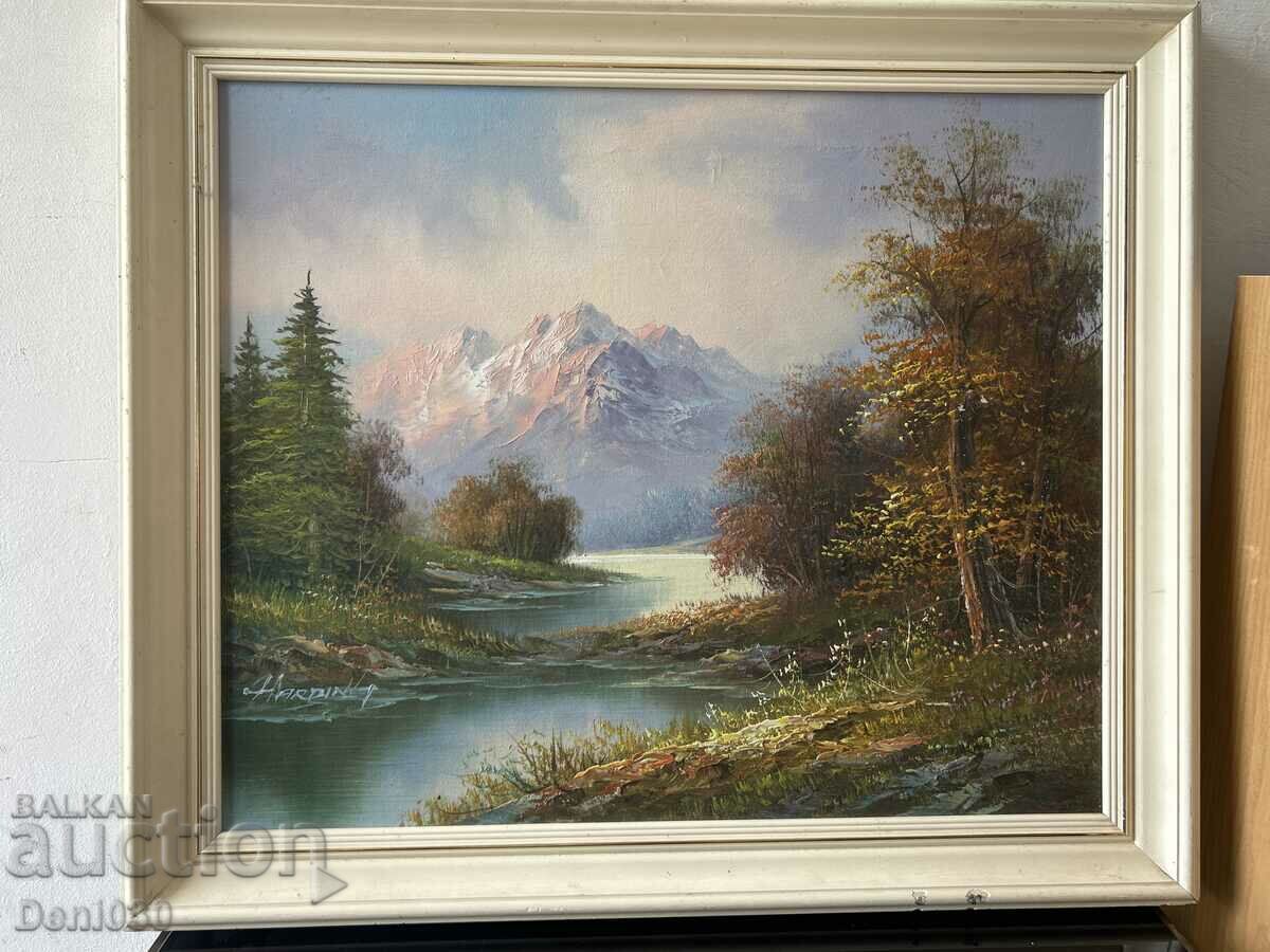 Unique author's painting oil on canvas