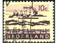 Клеймована марка Пристанище Кораби 1963 от Нидерландия
