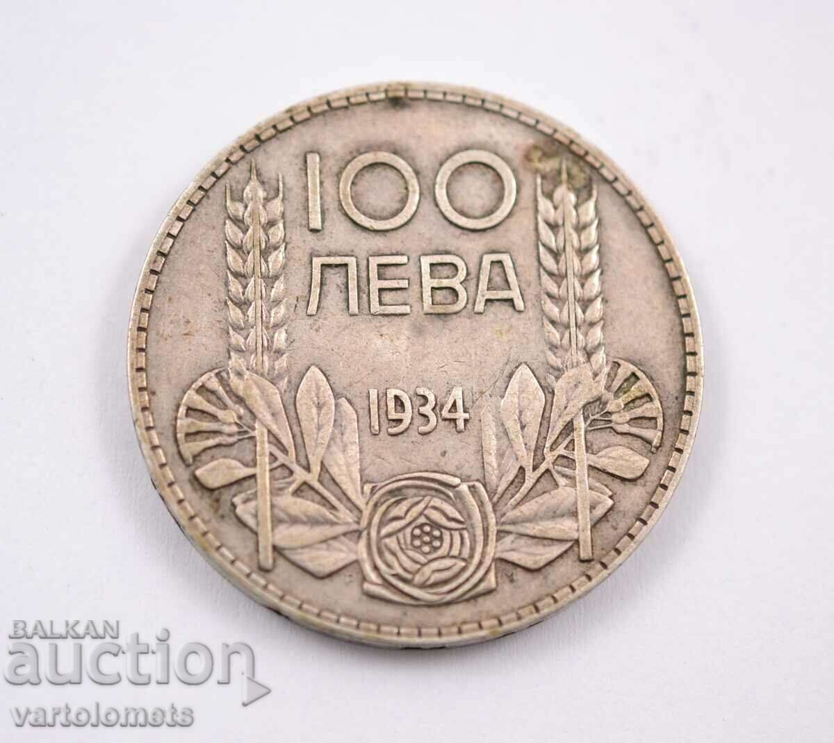 100 Лева 1934  -България › Цар Борис III