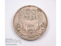 100 Leva 1934 - Βουλγαρία › Τσάρος Boris III