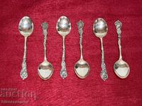 Beautiful spoons with markings, 6 pieces