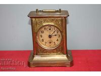 Vintage joker desk clock, alarm clock. 2 bells.