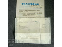 3 buc. telegrame pentru Ordinul lui Georgi Dimitrov pentru Învăţătorul Poporului
