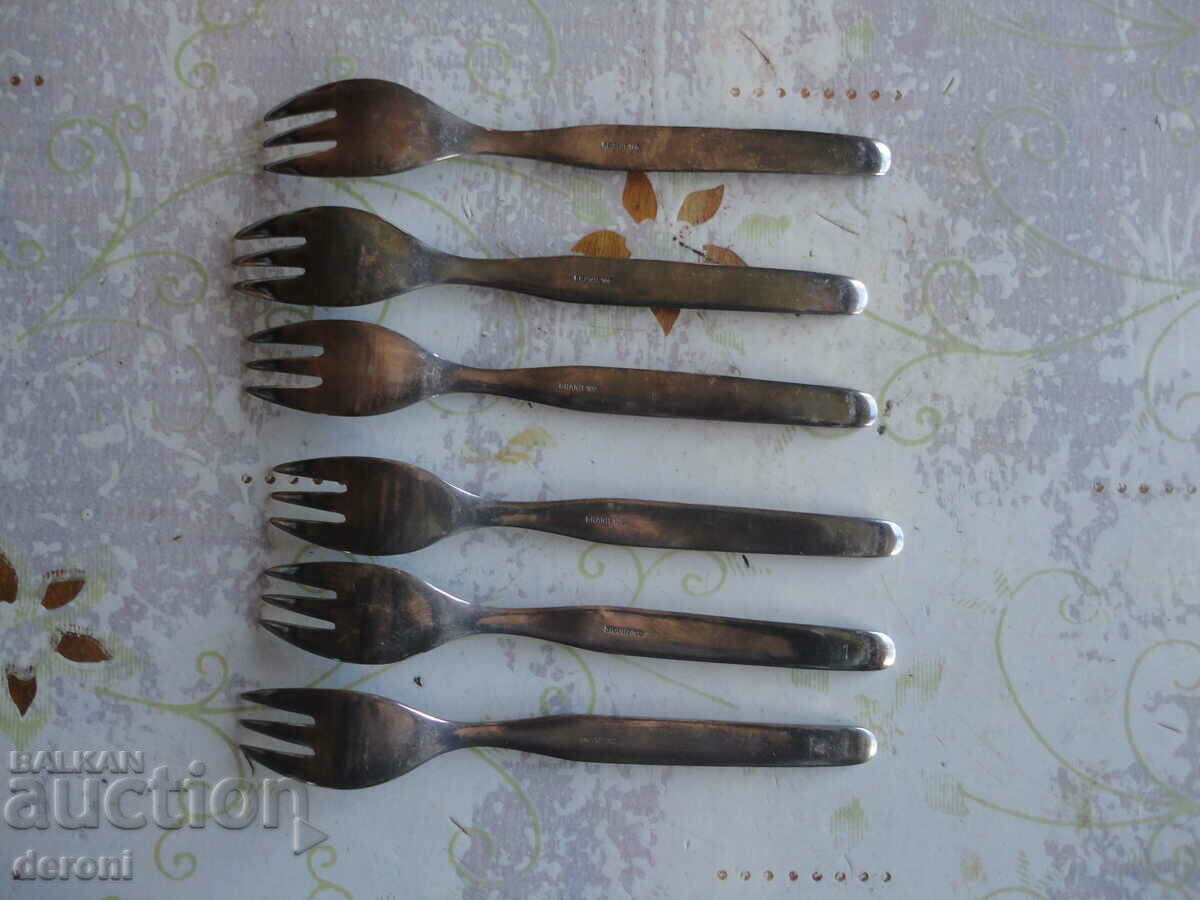 Set of silver plated Gronit 100 forks - 5 Set of silver plated Gronit 100 forks - 5