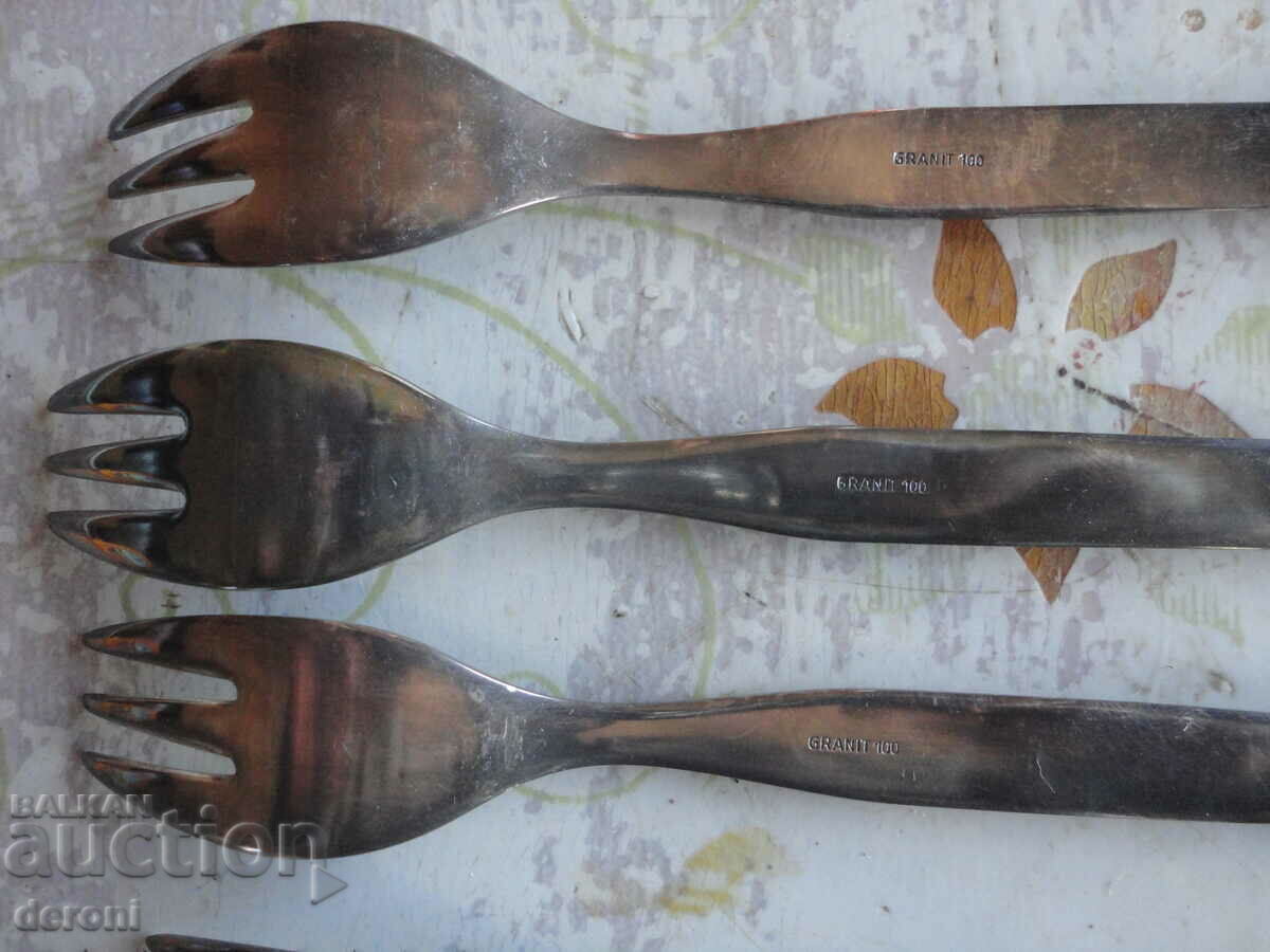 Set of silver plated Gronit 100 forks - 6 Set of silver plated Gronit 100 forks - 6