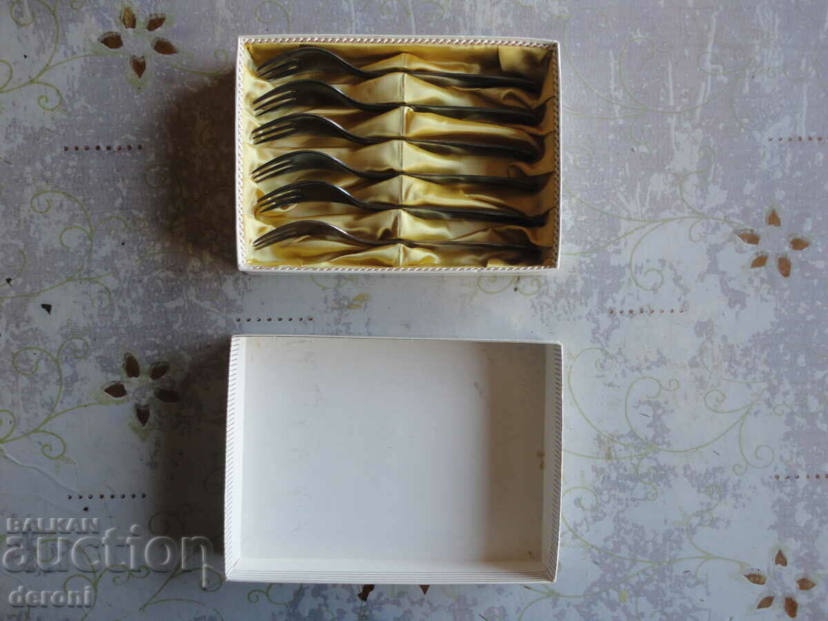 Set of silver plated Gronit 100 forks - 7 Set of silver plated Gronit 100 forks - 7