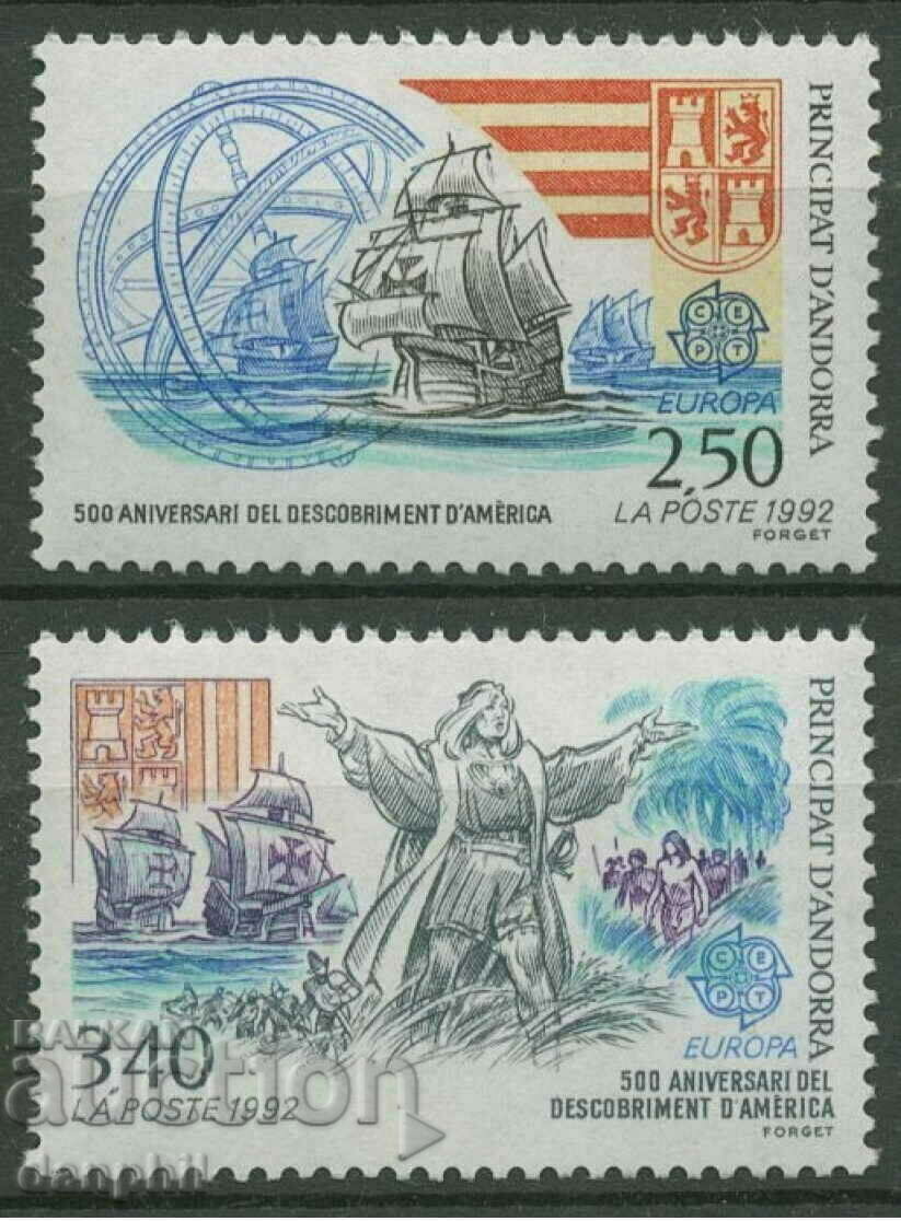 Ανδόρα Φρ. 1992 Europe CEPT (**) καθαρό, χωρίς σφραγίδα