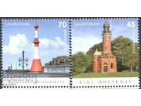 Чисти марки Морски Фарове 2017 от Германия