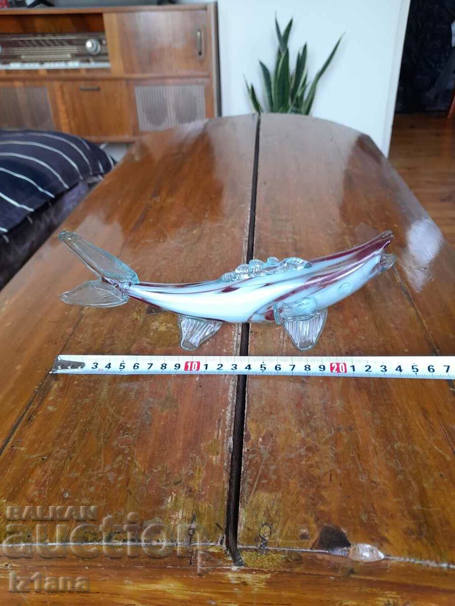 Auction Glass figure, figurine, fish Auction Glass figure, figurine, fish