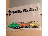 Έγχρωμη διαφήμιση Wartburg 1986