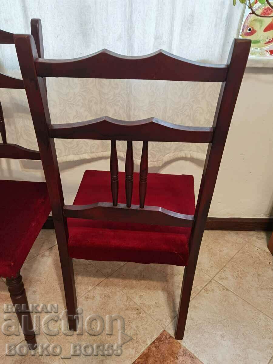 Două Scaune Vintage superbe Scaune din lemn masiv - 5 Două Scaune Vintage superbe Scaune din lemn masiv - 5