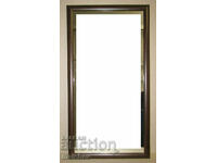 Excellent large mirror with brown frame 46/86 cm. PERSONAL!