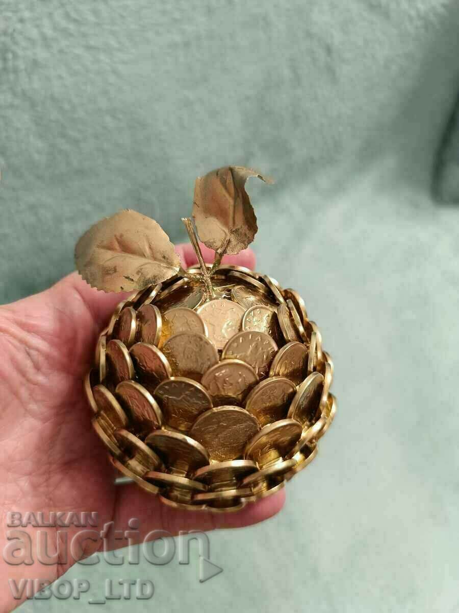 Auction Souvenir "Golden apple of abundance" From real bg coins Auction Souvenir "Golden apple of abundance" From real bg coins
