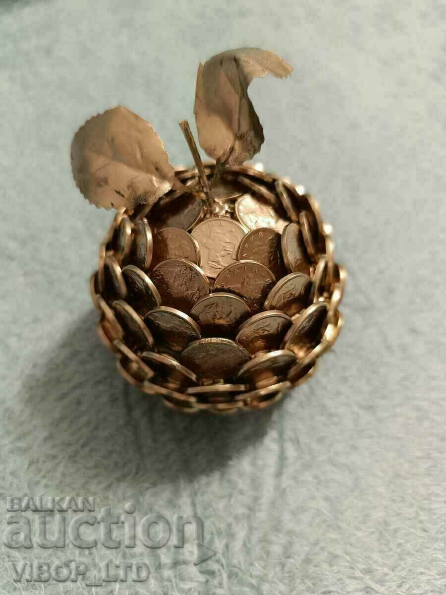 Souvenir "Golden apple of abundance" From real bg coins - 5 Souvenir "Golden apple of abundance" From real bg coins - 5