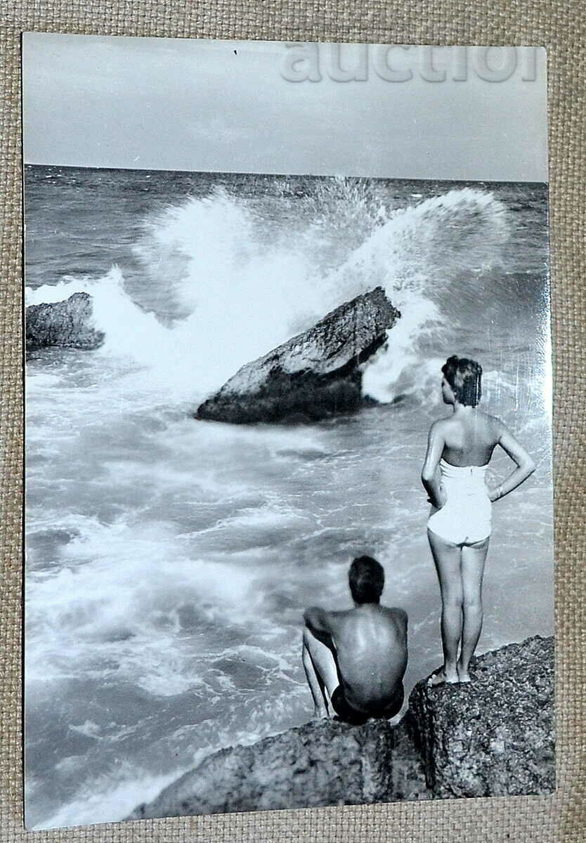 Пощенска картичка. 1960г. Варна - Varna Черно море La Mer...