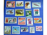 Lot de timbre poștale (7) și nu se vând separat....