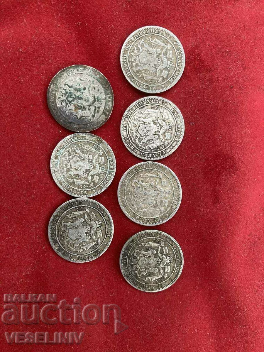 Lot Argint 1 lev 1882 7 buc cu preț € 86.92 | 170.00 BGN Lot Argint 1 lev 1882 7 buc cu preț € 86.92 | 170.00 BGN