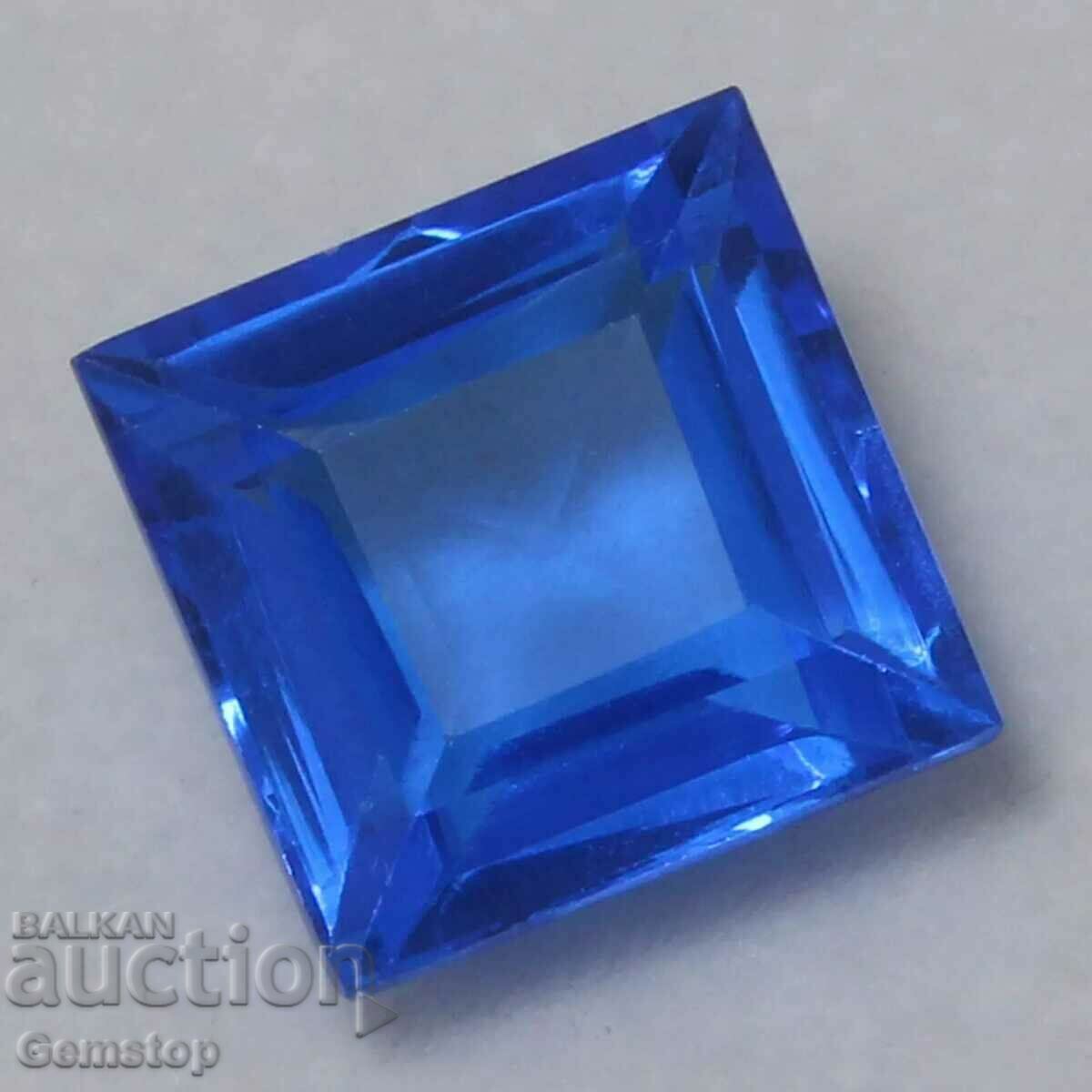 BZC! 1.55 ct natural tanzanite square cert. GDL from 1 st!