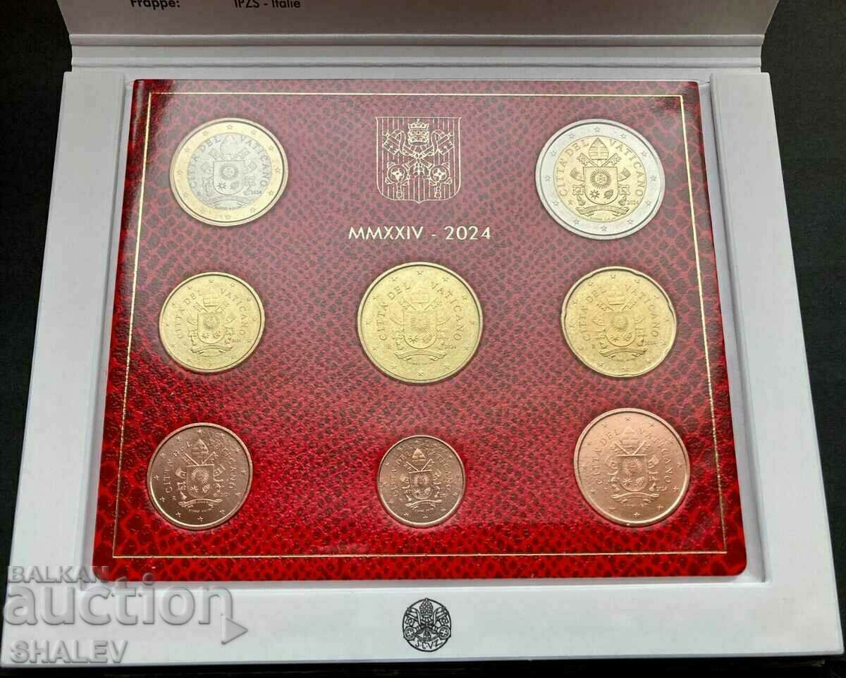 Vaticana 2024 - series of 8 coins Vaticana / RARE !!! - Unc