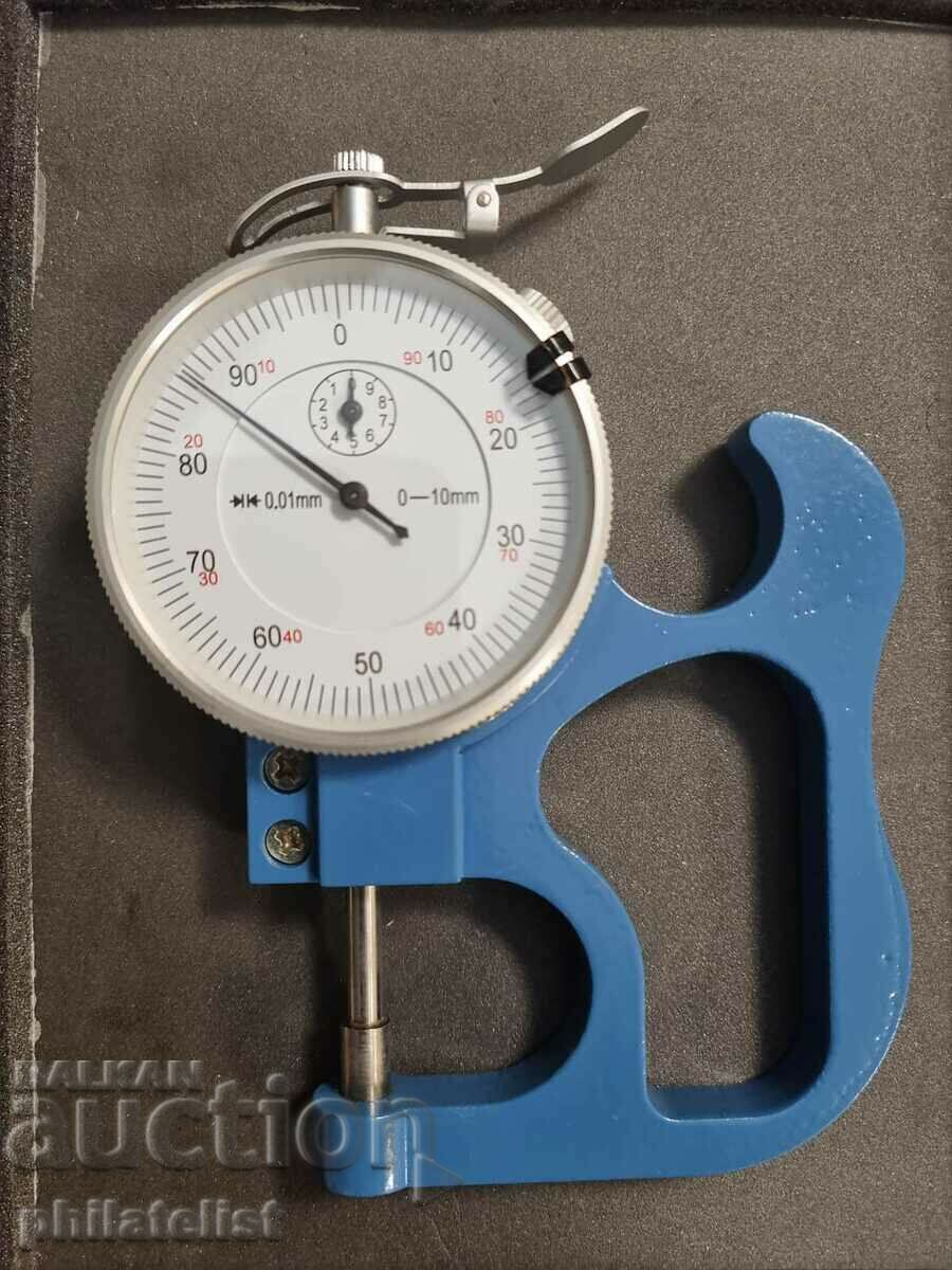 Instrument de precizie pentru măsurarea grosimii hârtiei și foliilor