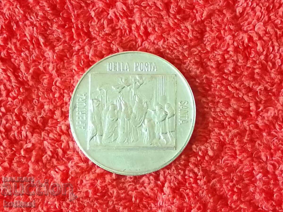 Old silver plated Plaque 1983 Pope John Paul ll DELLA PORTA Old silver plated Plaque 1983 Pope John Paul ll DELLA PORTA