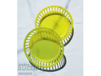 Old Fruit Bowl - Plastic Bowl - Yellow Panitsa
