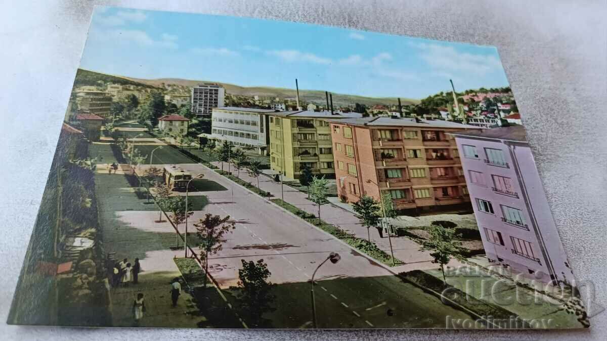 Carte poștală Gabrovo Blocuri rezidențiale noi 1963