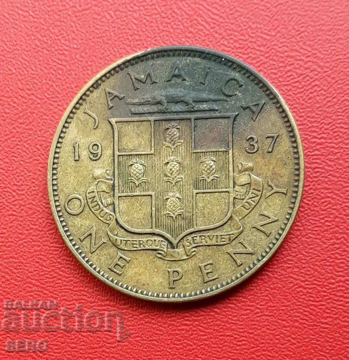 Insula Jamaica-1 penny 1937