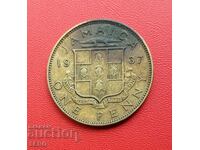 Insula Jamaica-1 penny 1937